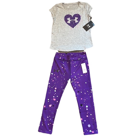 Under Armour Other - Under Armour | 2-Piece T-Shirt & Leggings Set for Girls